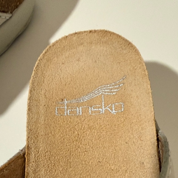 Dansko Women's Maddy Wedge Sandal - Ivory Milled Nubuck Size 39 NIB LEATHER US 8 - Picture 2 of 9